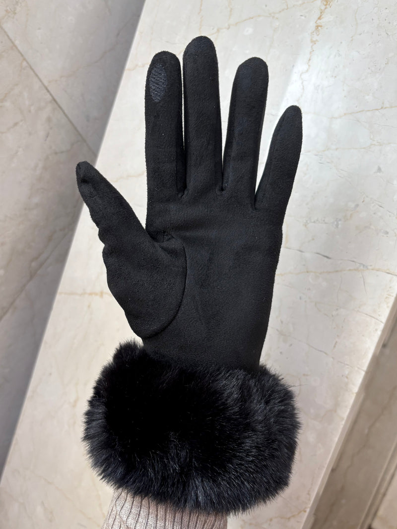 Juliette Fur Trim Gloves