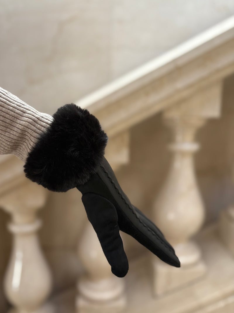 Juliette Fur Trim Gloves