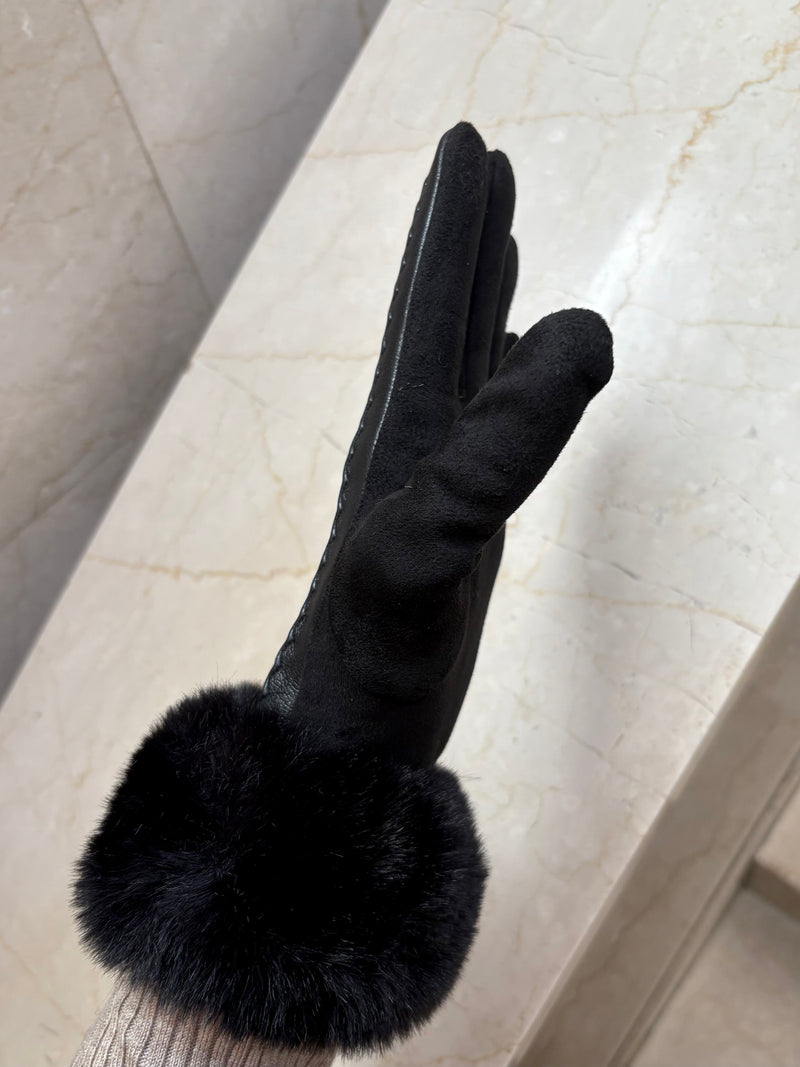 Juliette Fur Trim Gloves