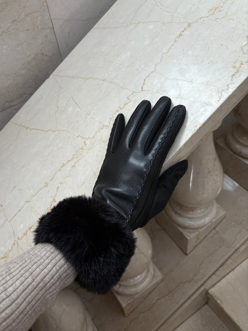 Juliette Fur Trim Gloves