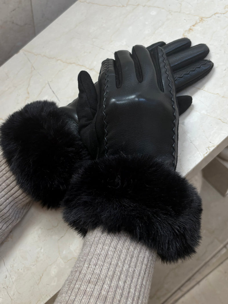 Juliette Fur Trim Gloves